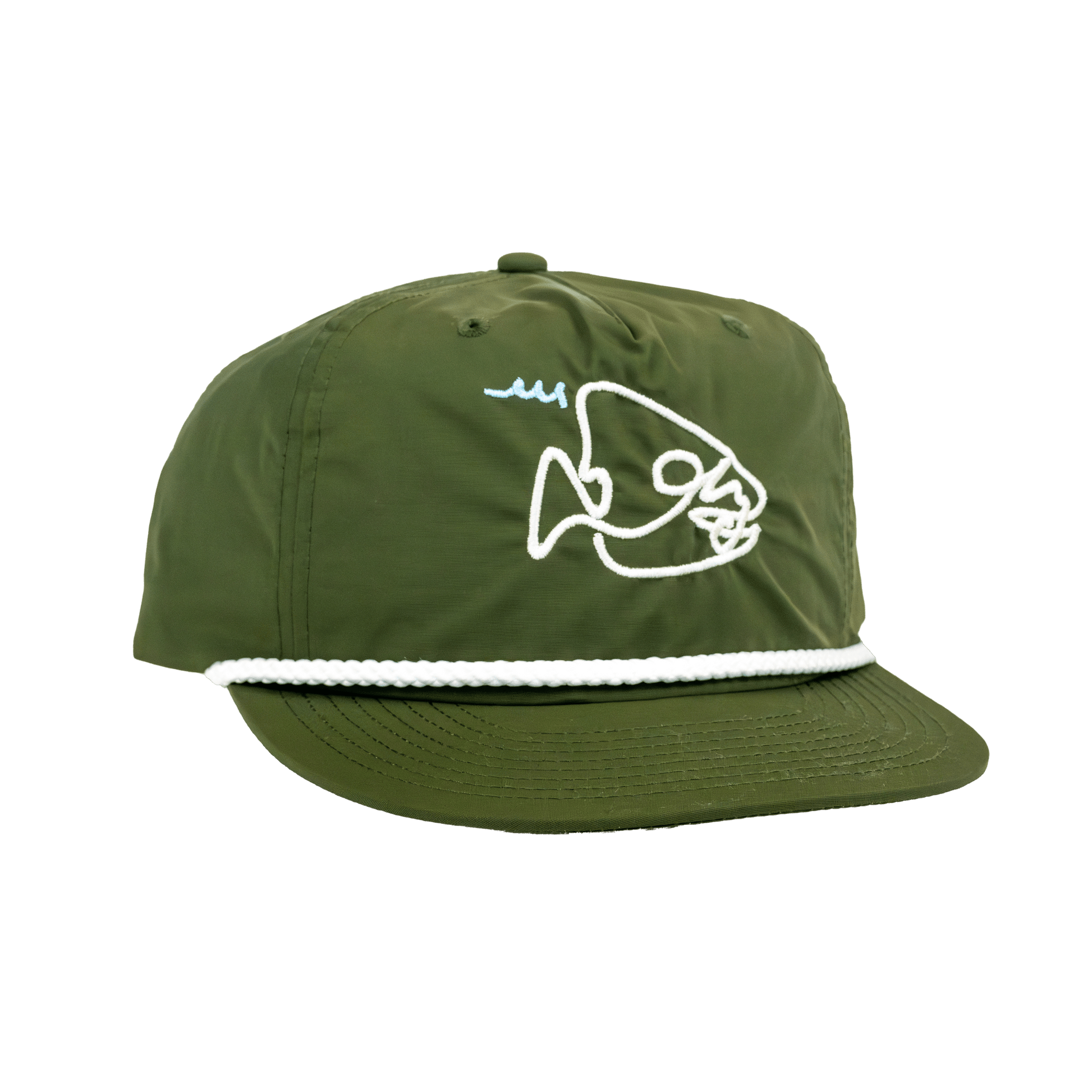 Bluefish Surf Cap - hat - surf - retro - lightweight - quick dry - vintage - blue fish - bait shop - Calo