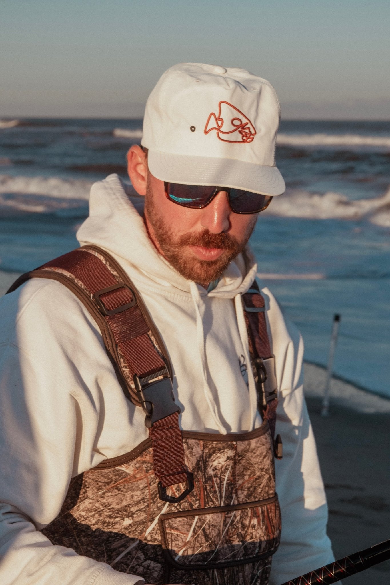 Redfish Surf Cap - - hat - surf - retro - lightweight - quick dry - vintage - redfish - bait shop - Calo