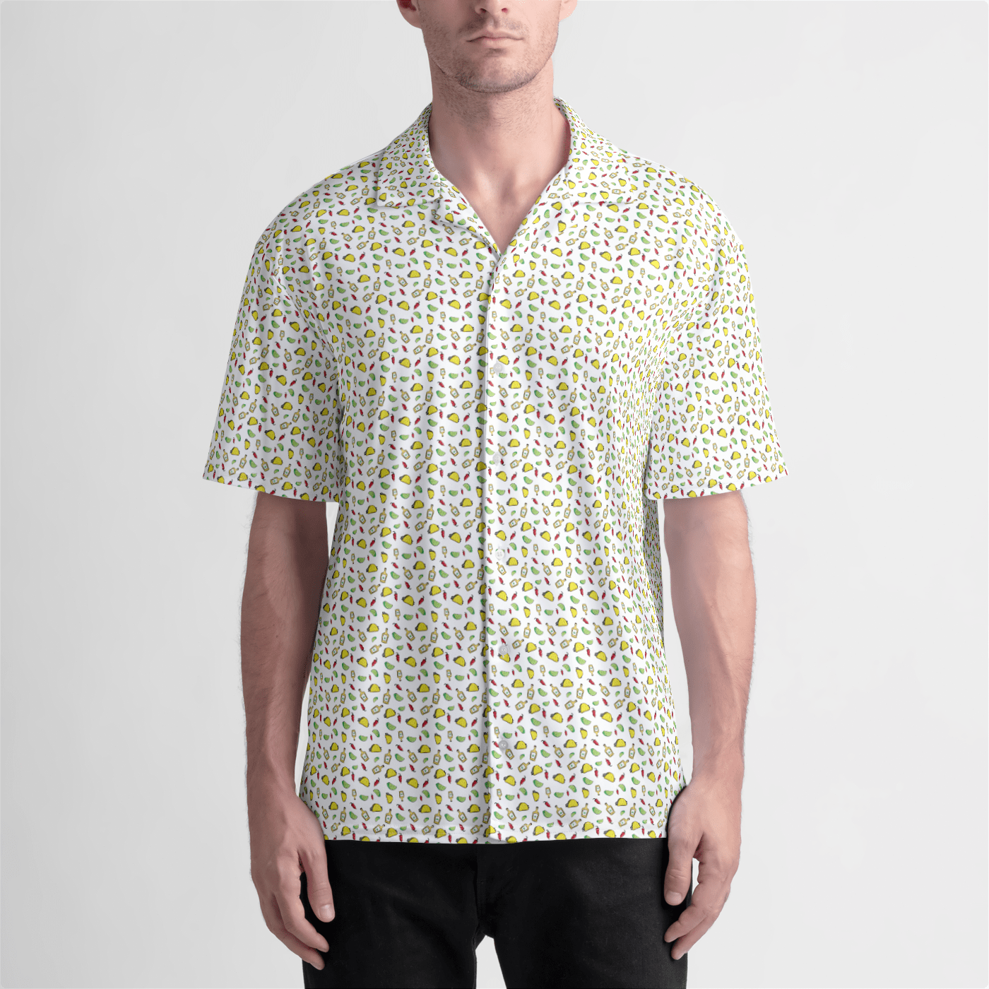 Taco y Tequila Dockhouse Shirt - sun shirt - Hawaiian shirt - lightweight - UPF50 - beach - fish tacos - tequila - Calo